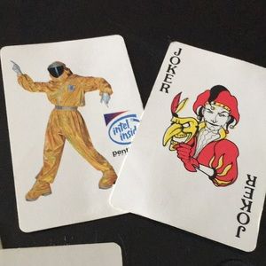 Intel Inside card deck vintage computer pentium ll 1997? 90s